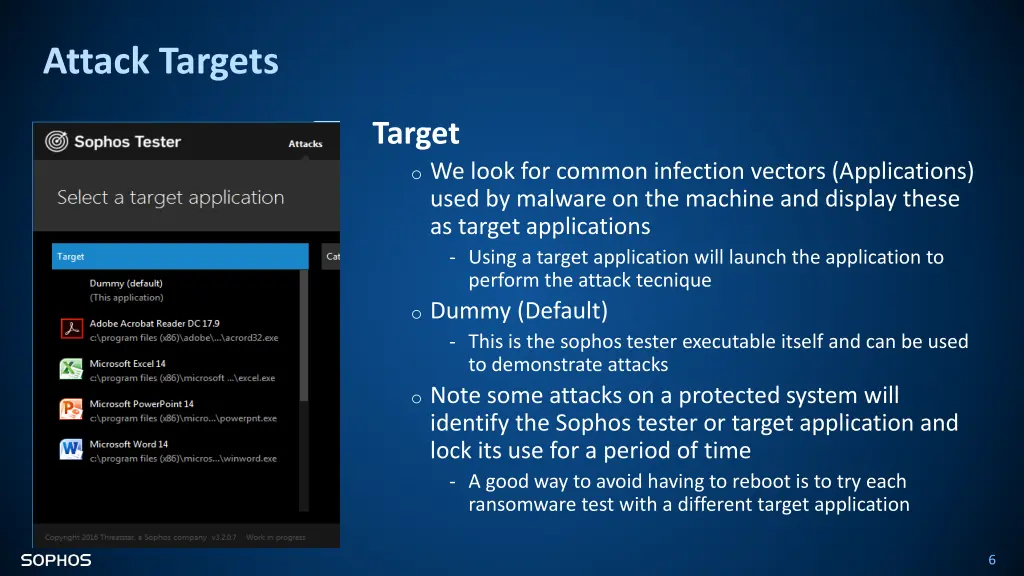 attack targets