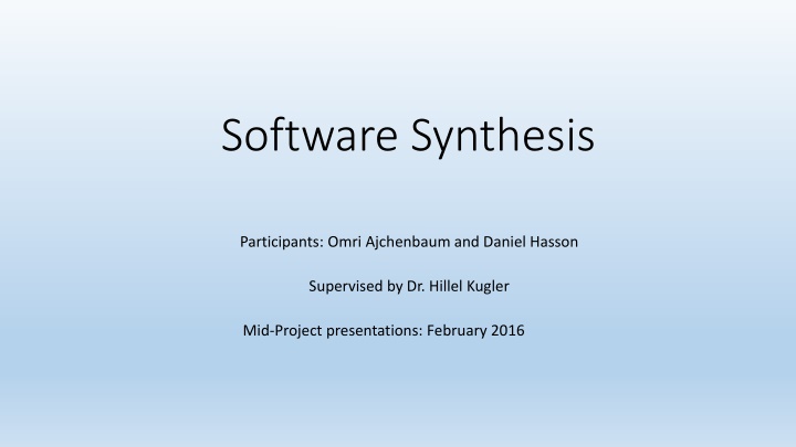 software synthesis