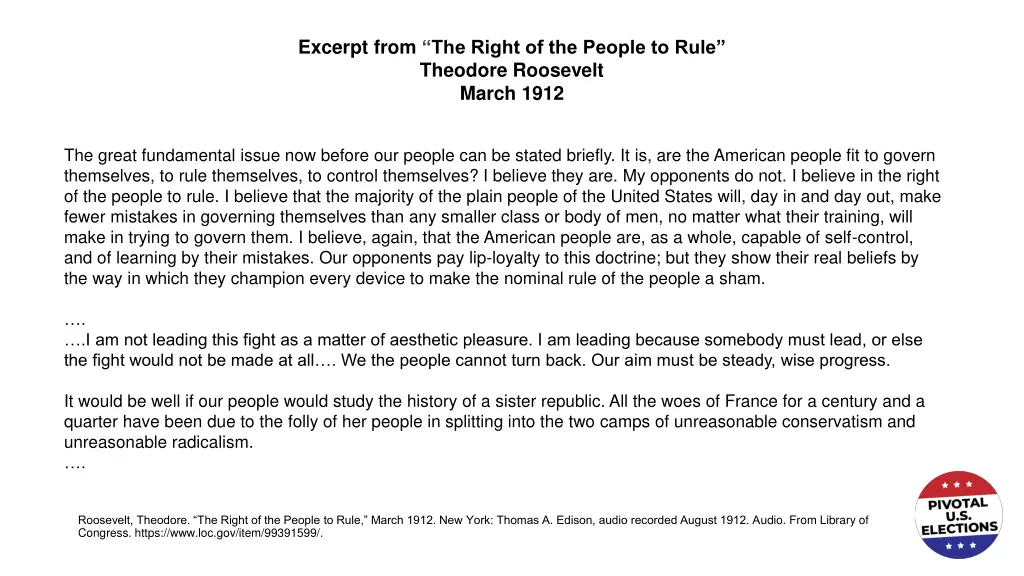 excerpt from the right of the people to rule