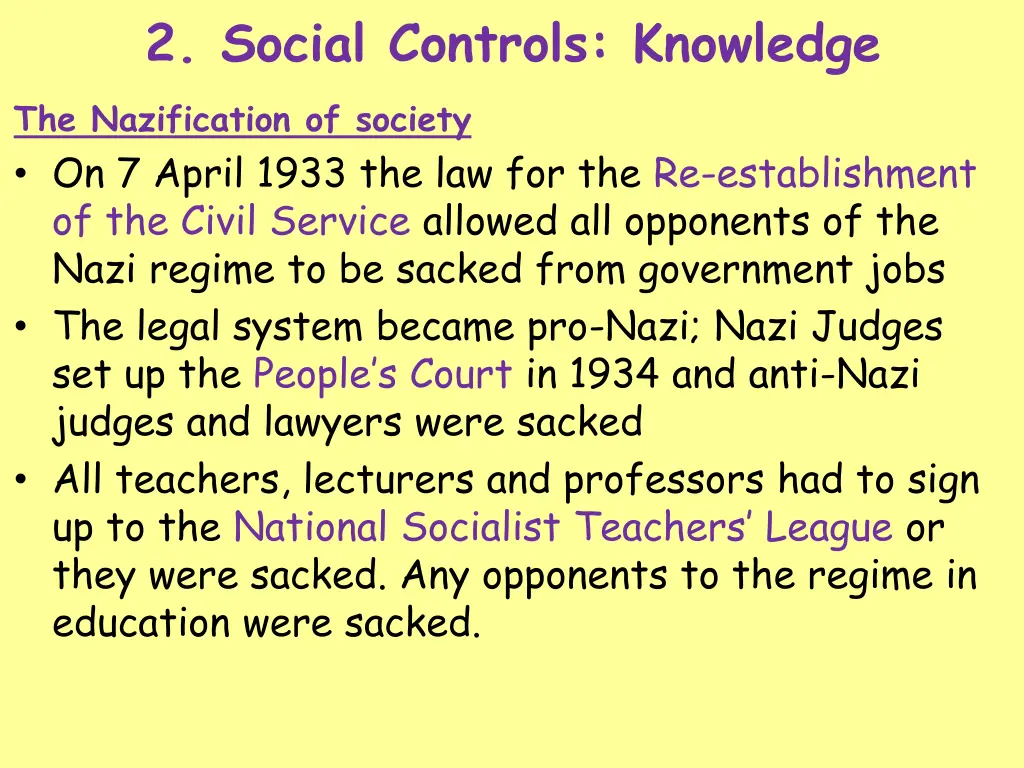 2 social controls knowledge