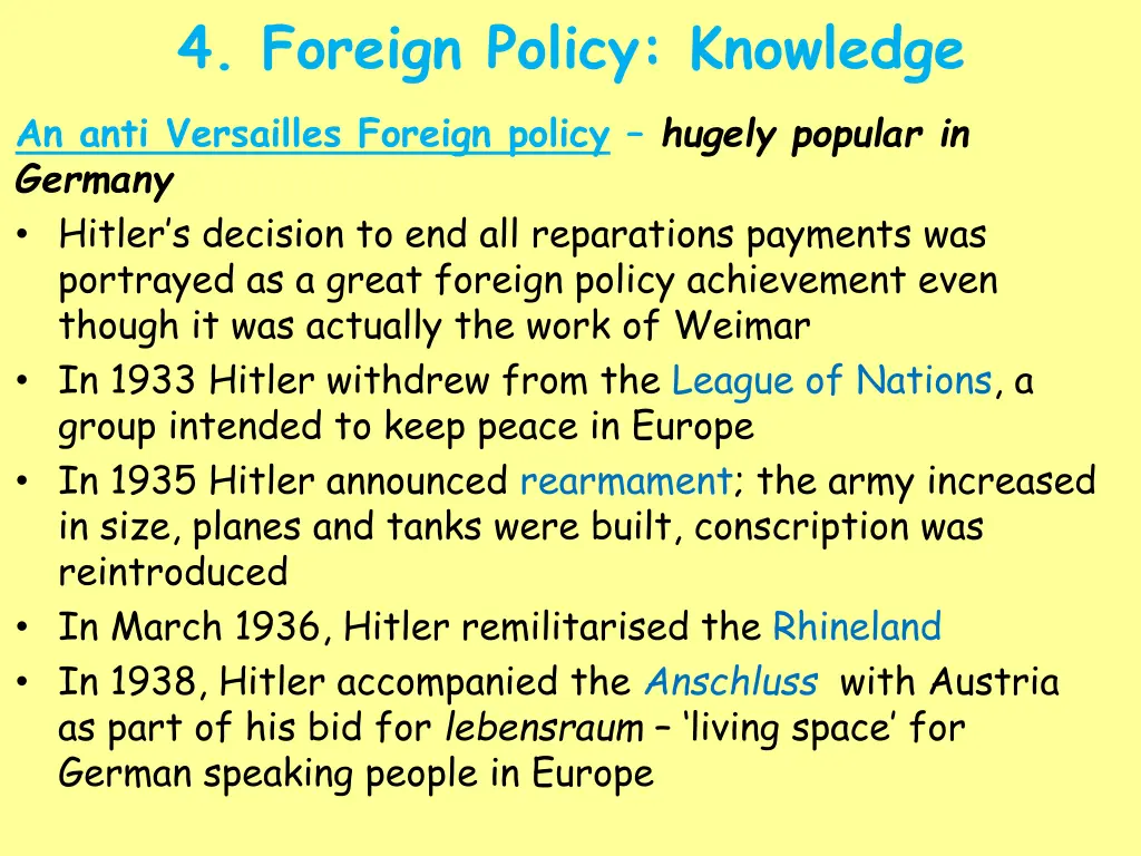 4 foreign policy knowledge