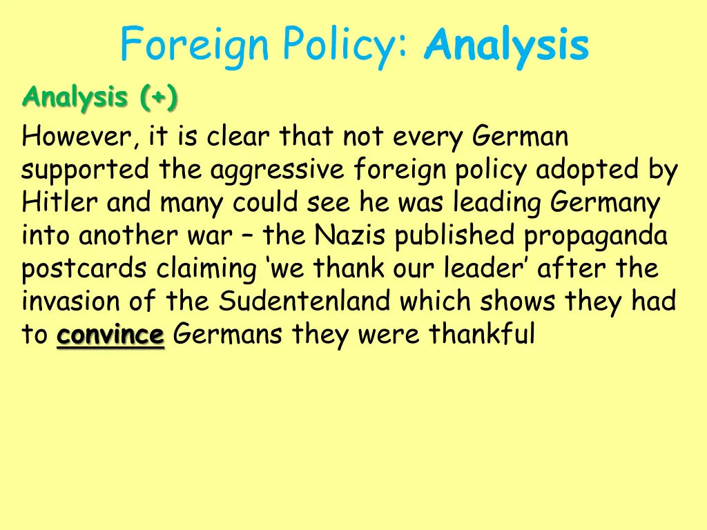 foreign policy analysis 1