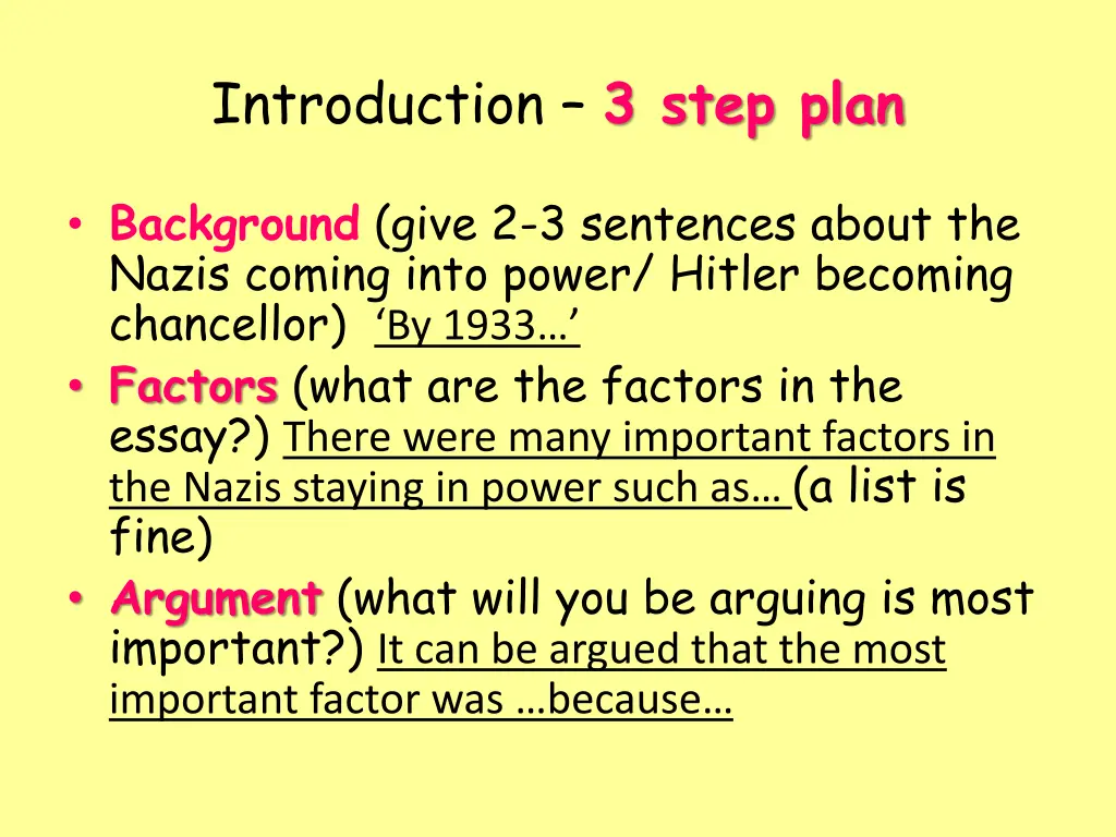 introduction 3 step plan