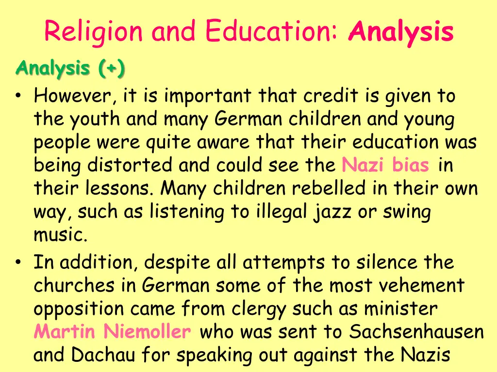 religion and education analysis 1