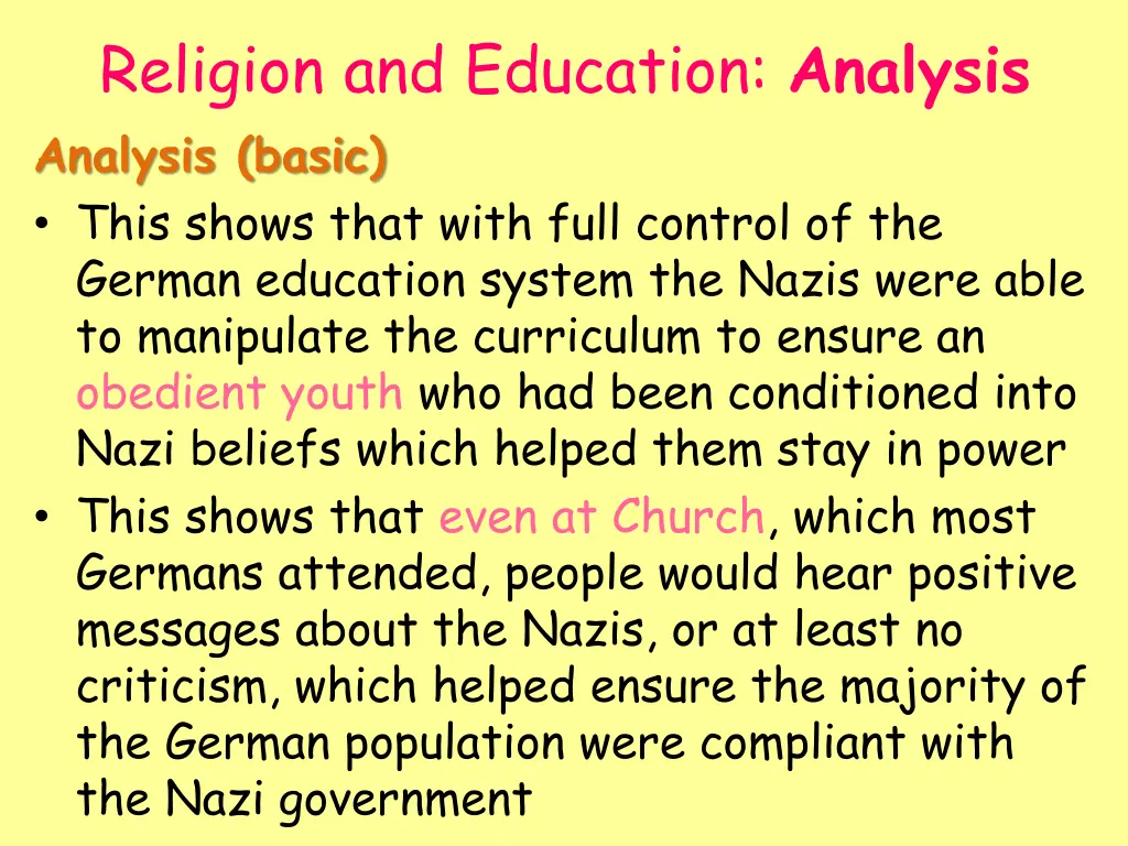 religion and education analysis