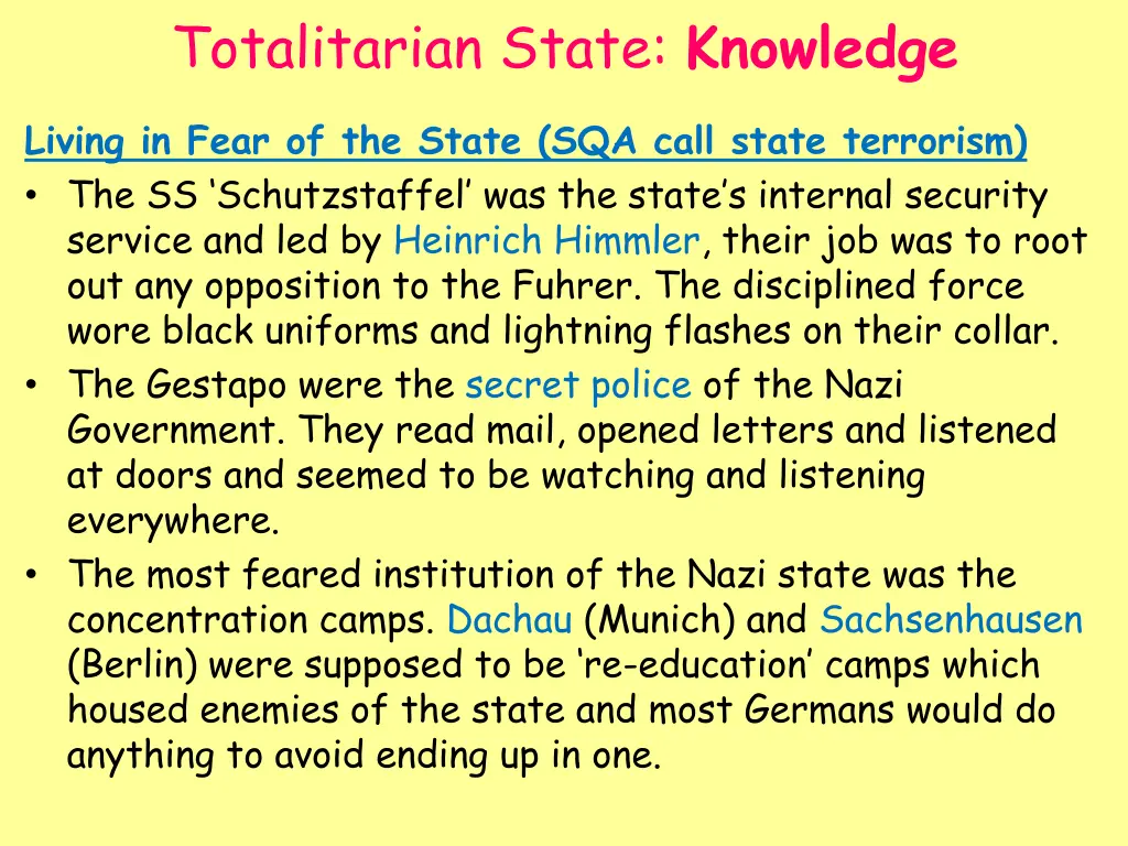 totalitarian state knowledge 1