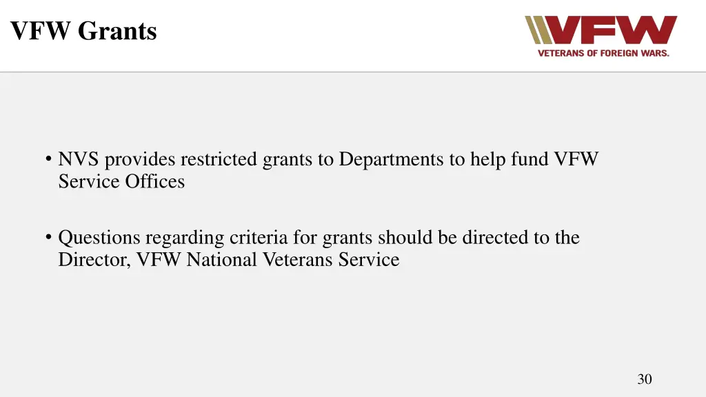 vfw grants