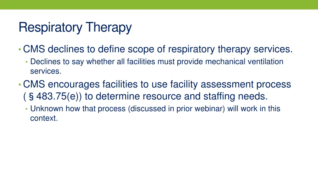 respiratory therapy