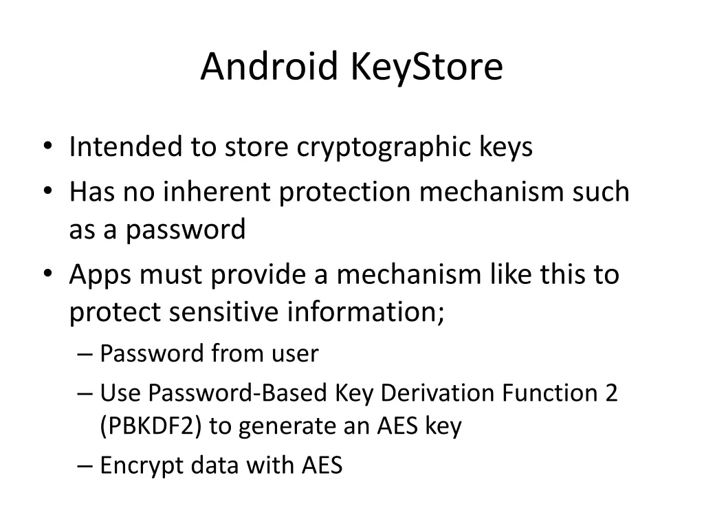 android keystore