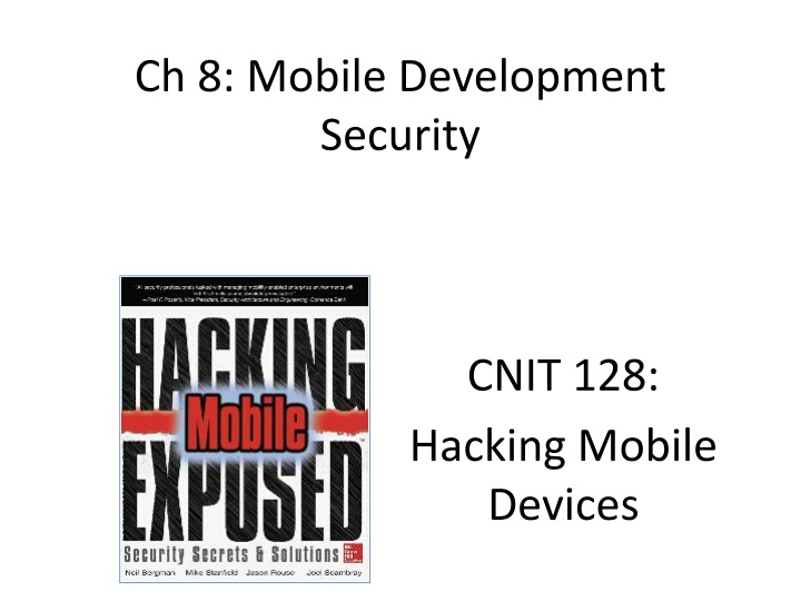 ch 8 mobile development security