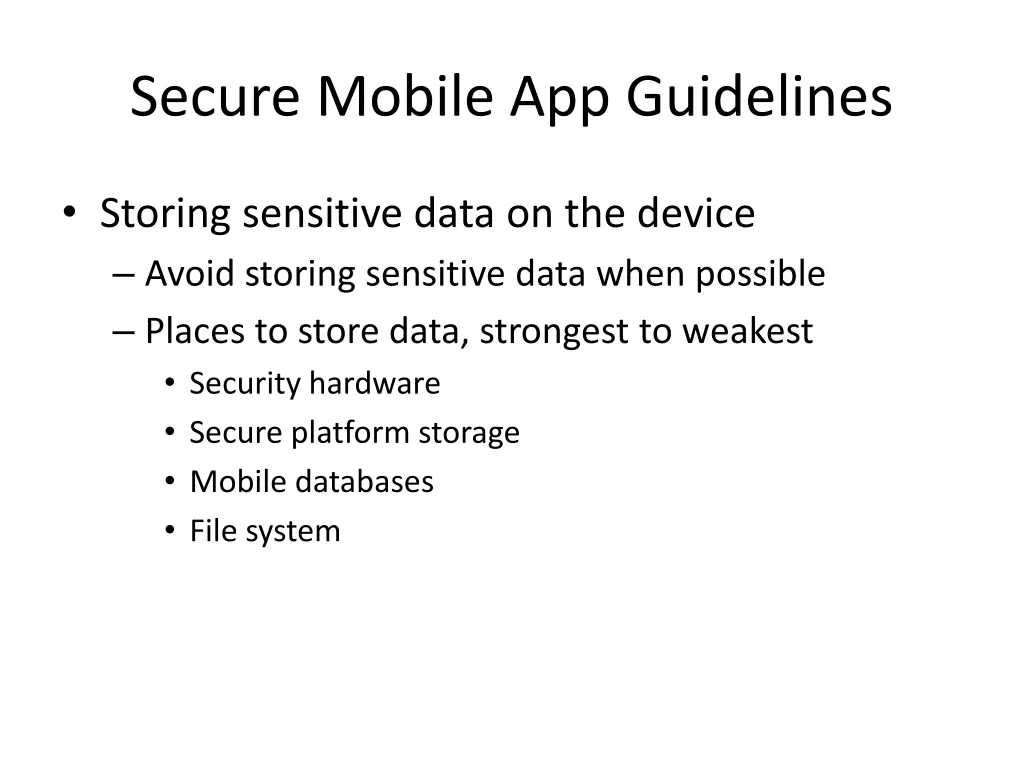 secure mobile app guidelines 5