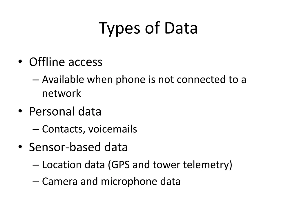 types of data