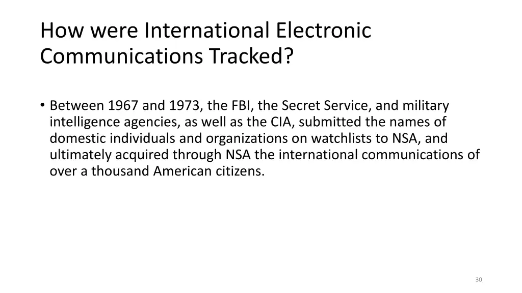 how were international electronic communications