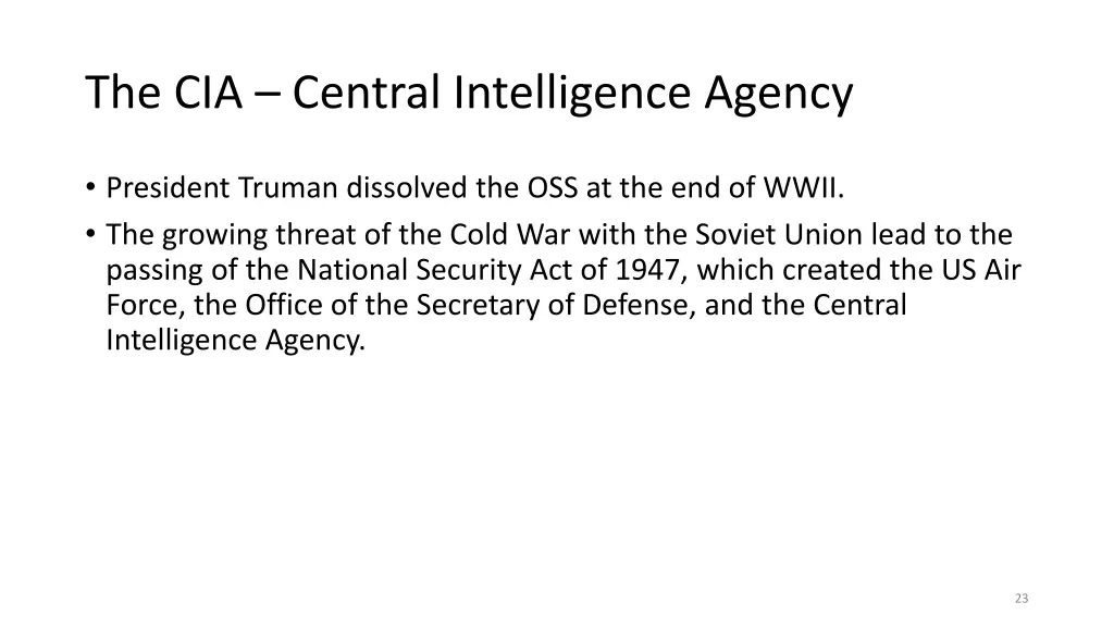 the cia central intelligence agency