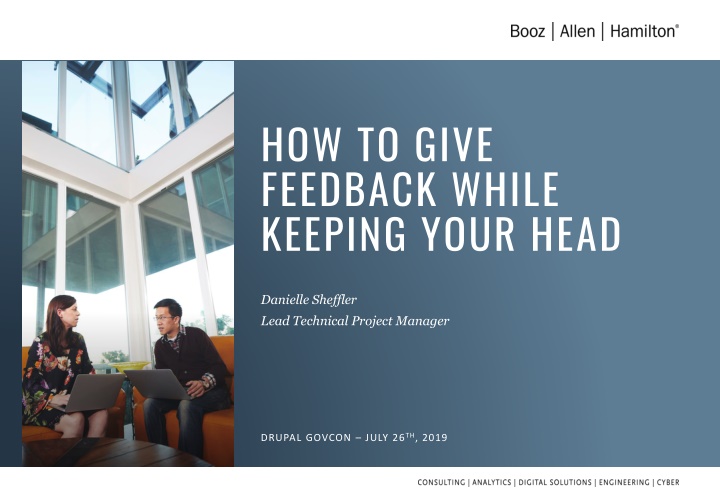 how to give feedback while keeping your head