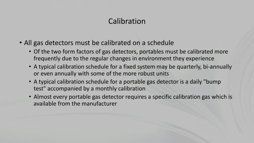 calibration