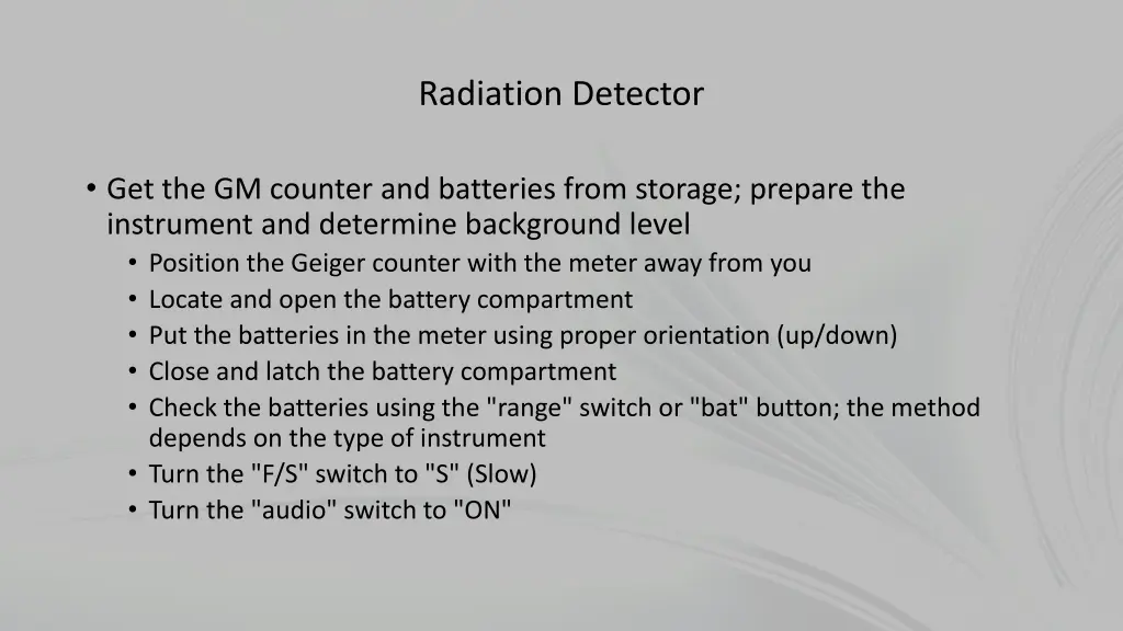 radiation detector 1