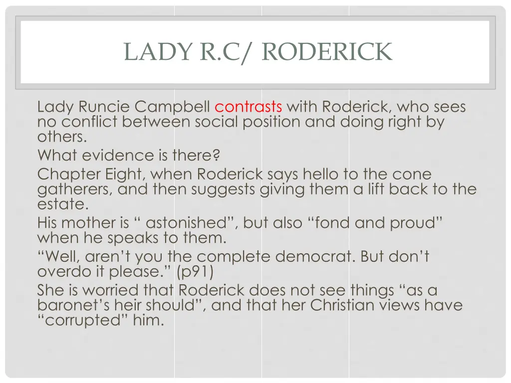 lady r c roderick