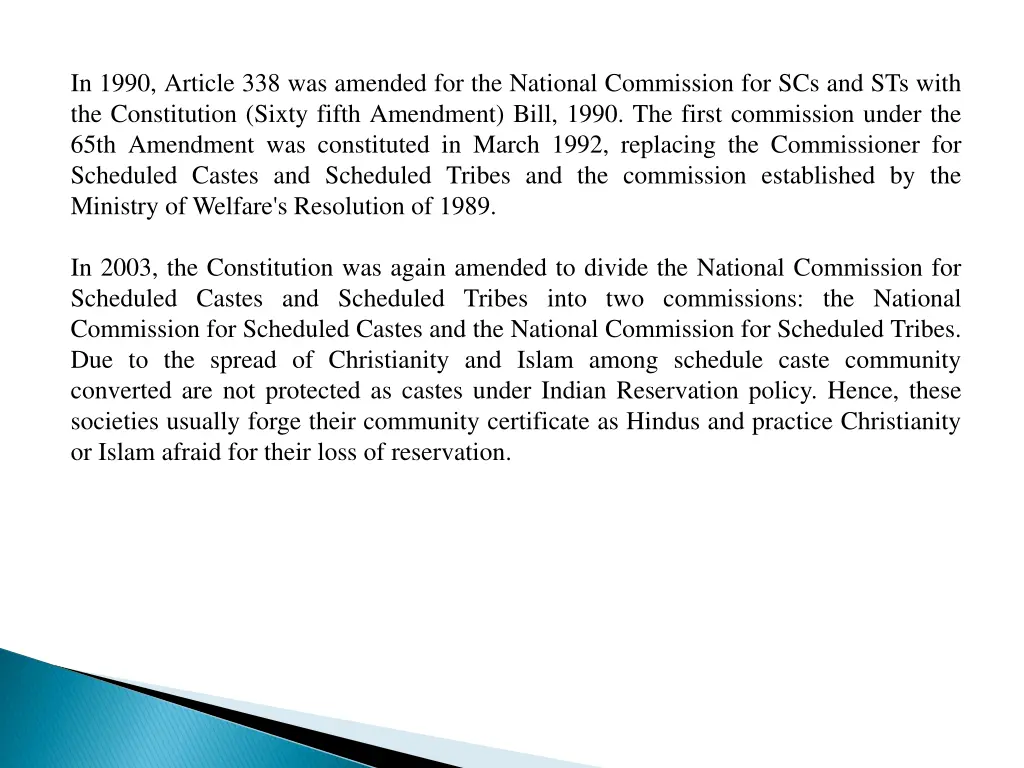 in 1990 article 338 was amended for the national