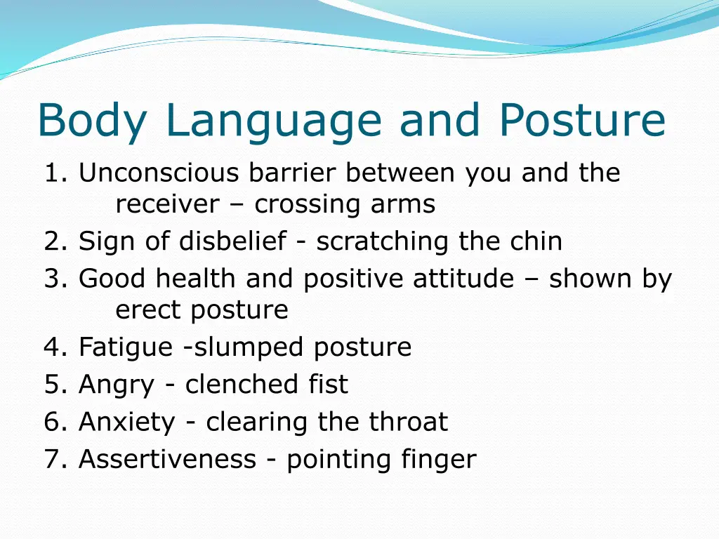 body language and posture 1 unconscious barrier