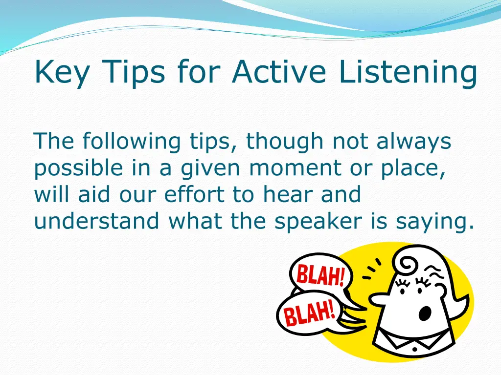 key tips for active listening