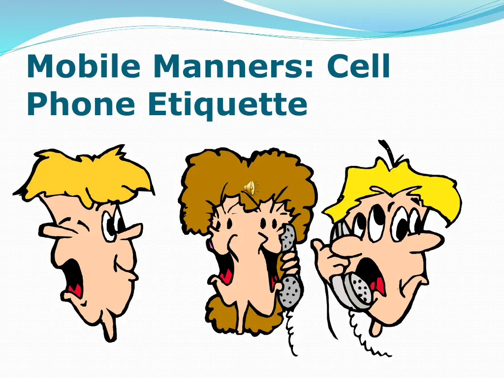 mobile manners cell phone etiquette