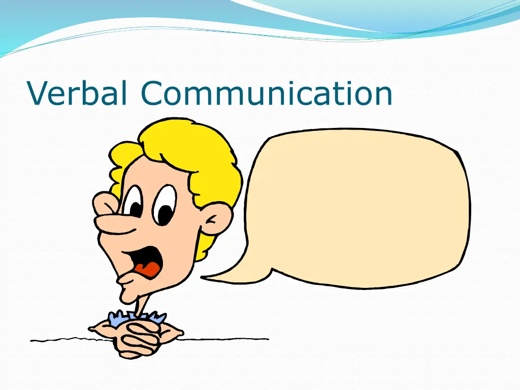 verbal communication