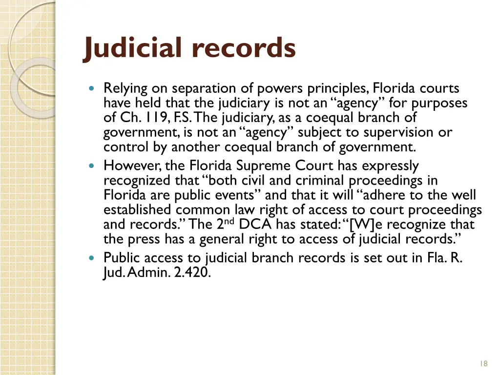 judicial records