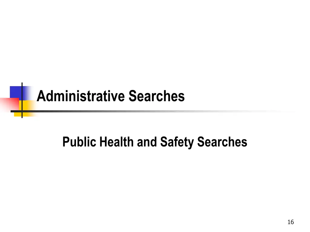 administrative searches