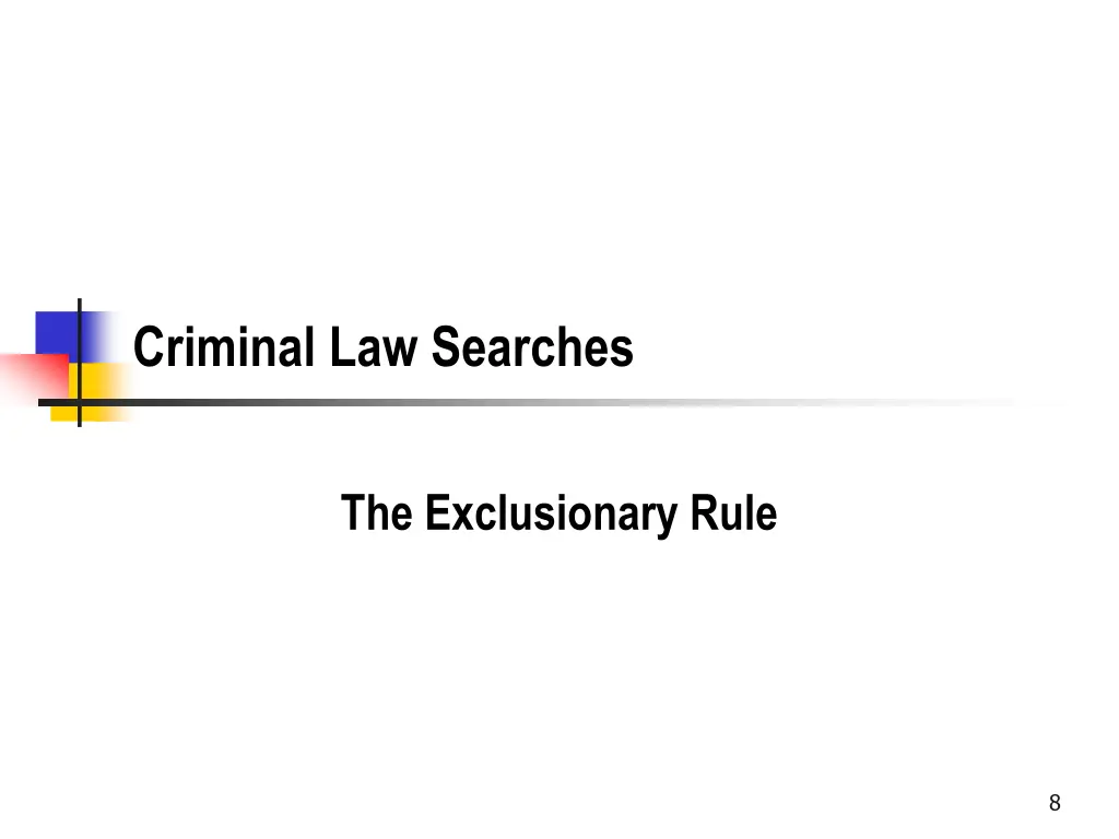 criminal law searches