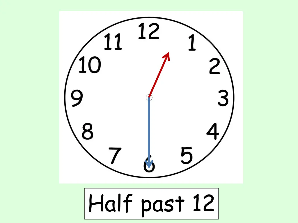 half past 12