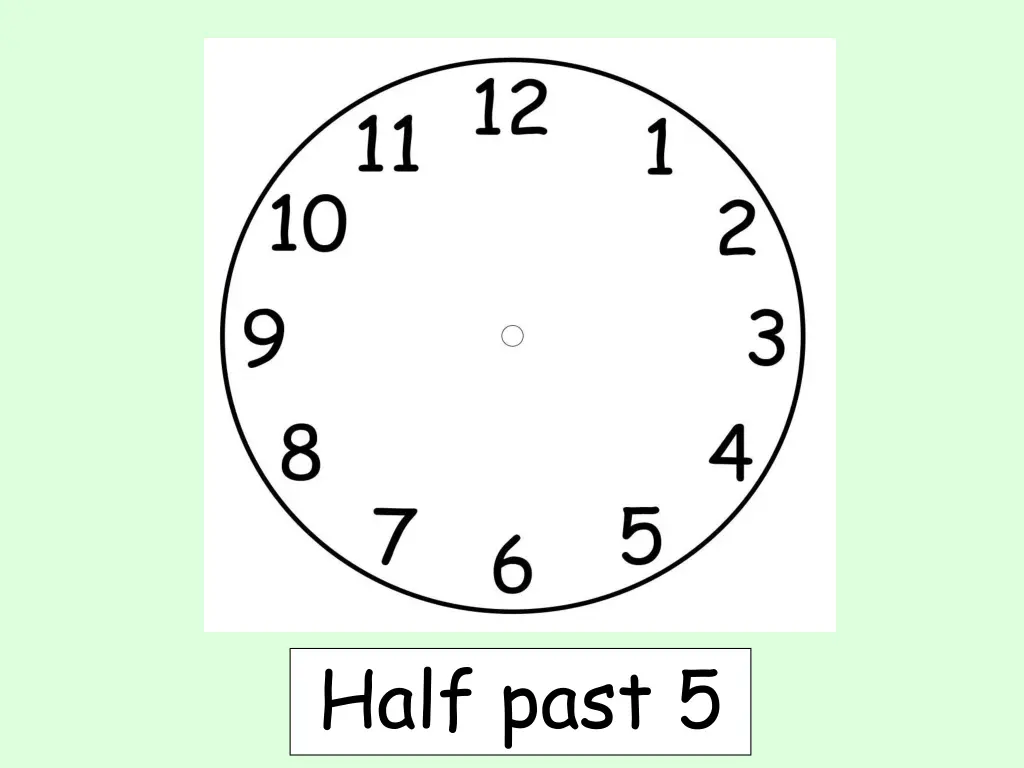 half past 5