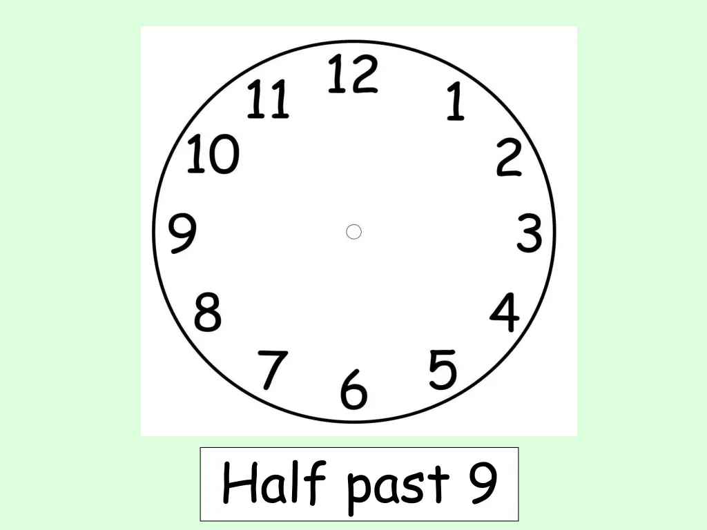 half past 9