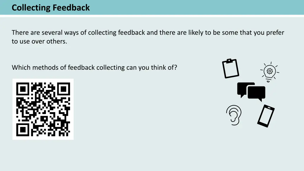 collecting feedback