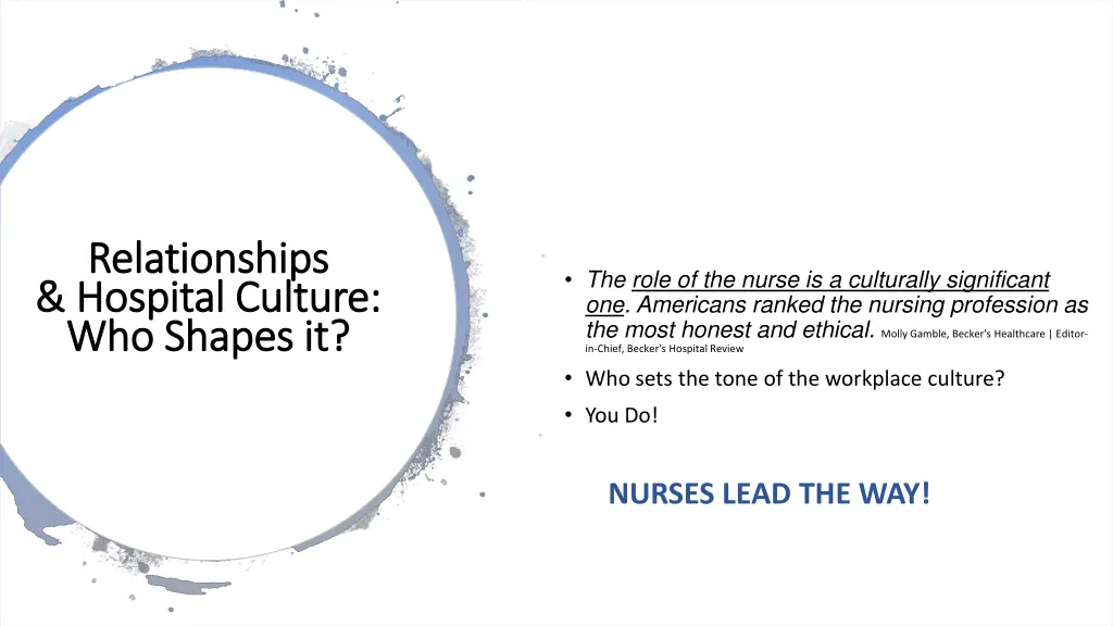 relationships relationships hospital culture