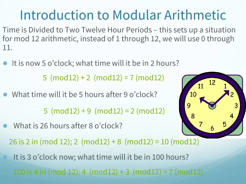 introduction to modular arithmetic time