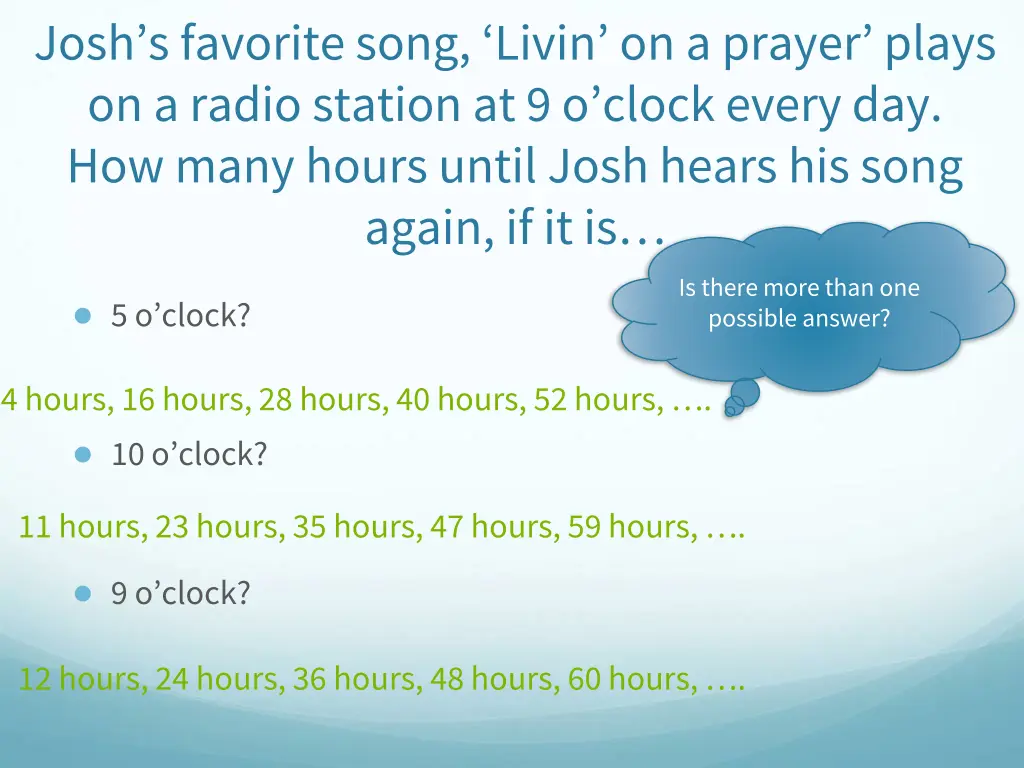 josh s favorite song livin on a prayer plays