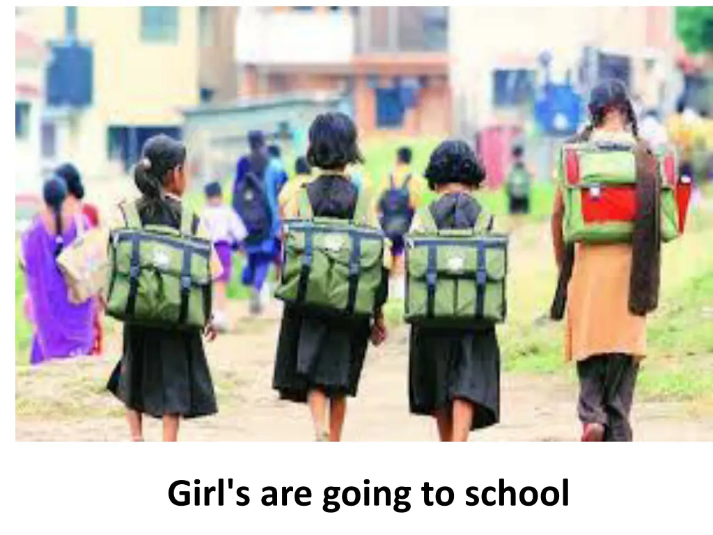 girl s are going to school