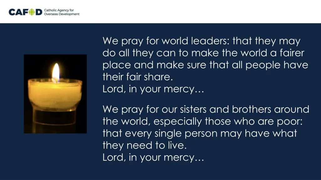 we pray for world leaders that they