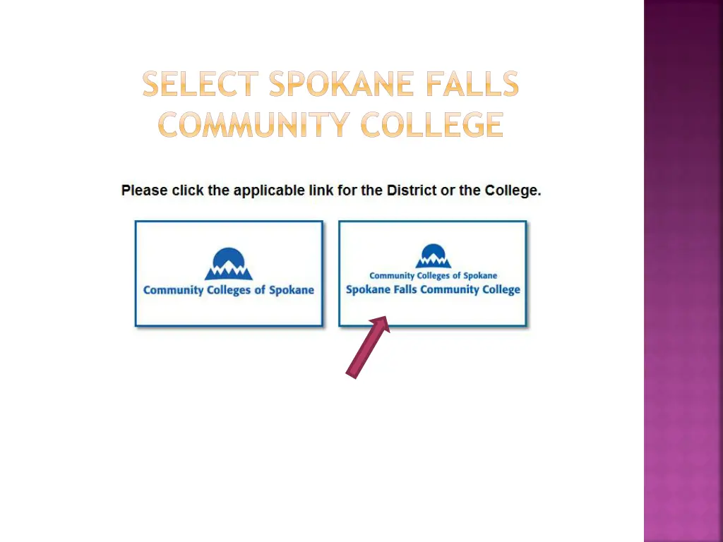 select spokane falls community college