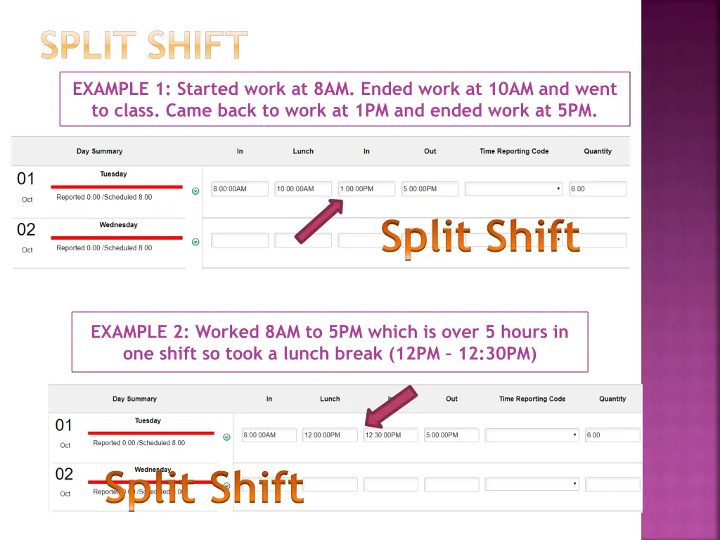 split shift