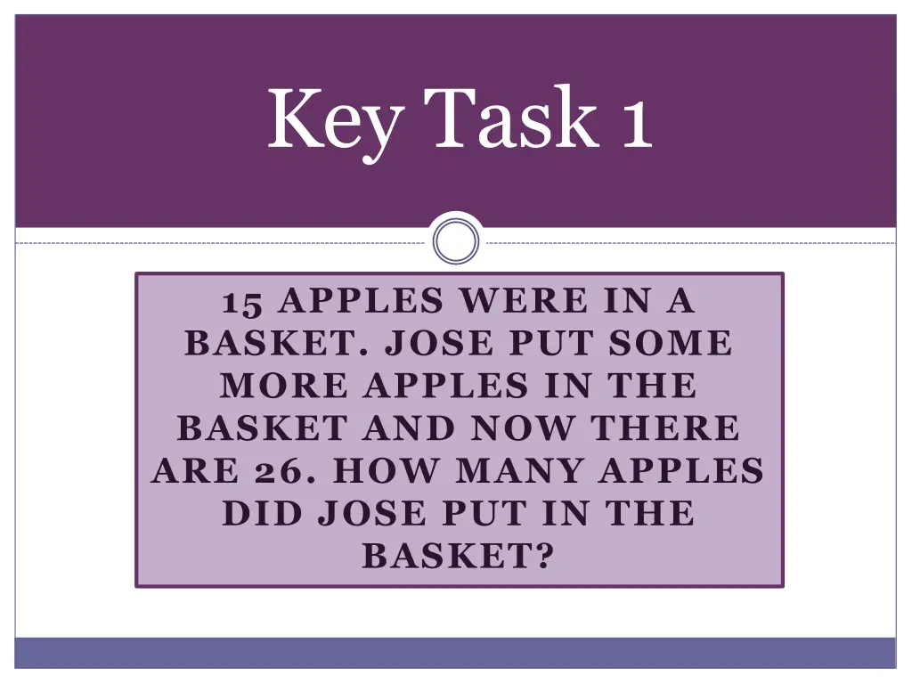 key task 1