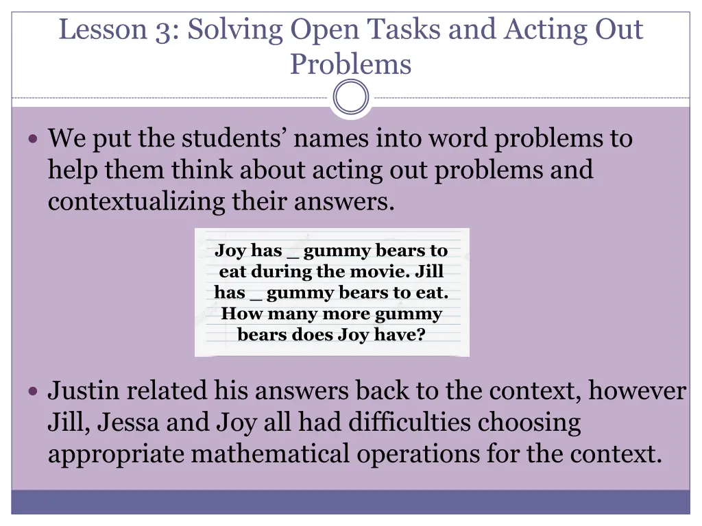 lesson 3 solving open tasks and acting