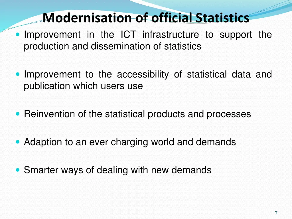 modernisation of official statistics improvement