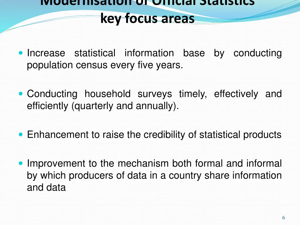 modernisation of official statistics key focus 1