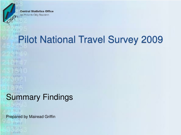 pilot national travel survey 2009