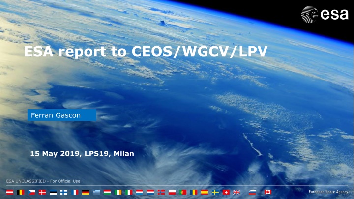 esa report to ceos wgcv lpv