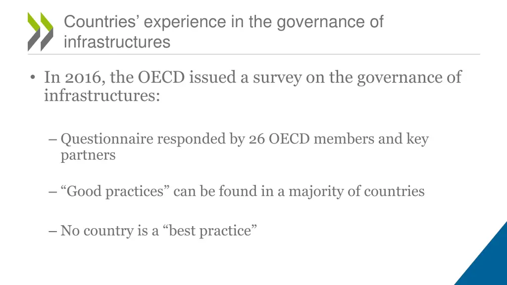 countries experience in the governance