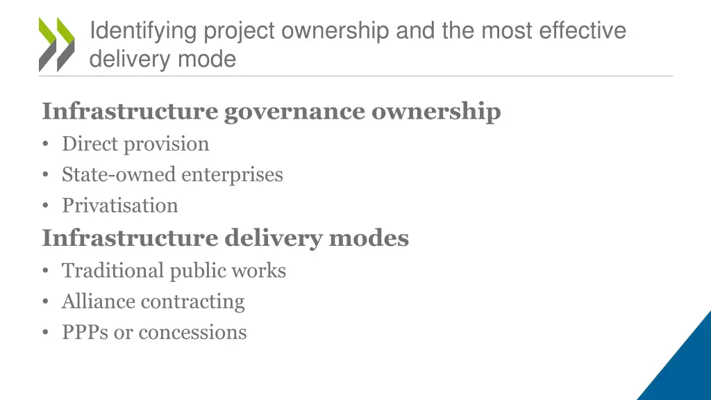 identifying project ownership and the most