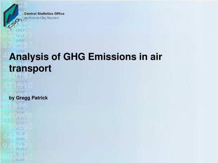 analysis of ghg emissions in air transport